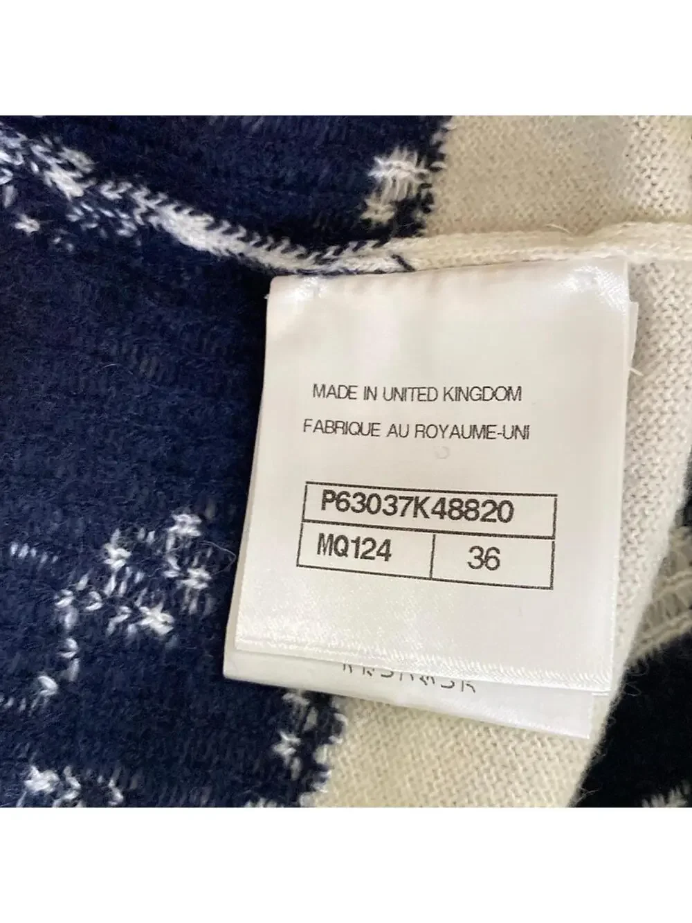 Chanel Cream Dark Navy [Outer Fabric] #300039C15B